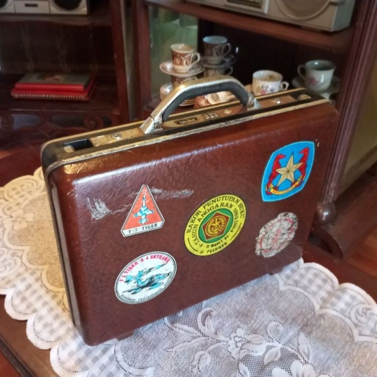 Koper Jadul Antik Vintage Merk PRESIDENT Antik Lawas Tua Kuno Retro