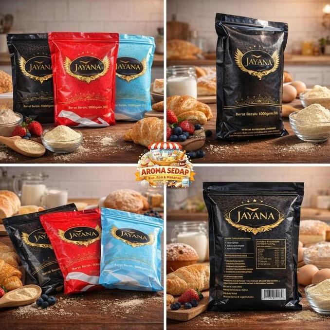 new Bubuk Tabur Perasa Kue Cap JAYANA Aroma Khusus (Dingin/Freezer dan Non Dingin) 1KG dan 1/2KG (50