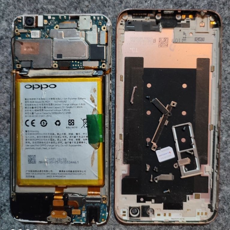 OPPO F1S RAM ORIGINAL 3/32GB MINUS LCD MESIN SEGEL ORIGINAL