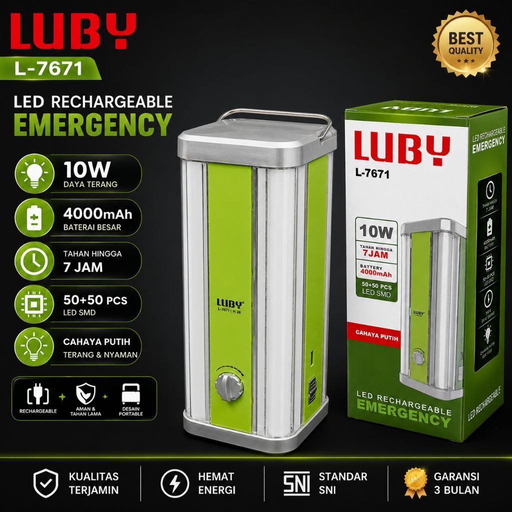 Lampu Emergency Luby L-7671 / Luby Emergency L7671