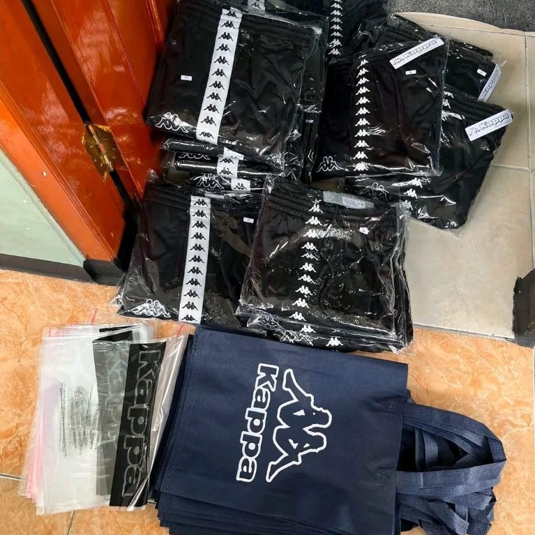 TRACKPANT KAPPA BOB/LIST HITAM BNWT(BRAND NEW WITH TAG)