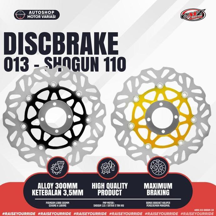Terbaruuu Cakram Depan 300Mm Psm Cekung 4 Hole Shogun 110 Satria Hiu