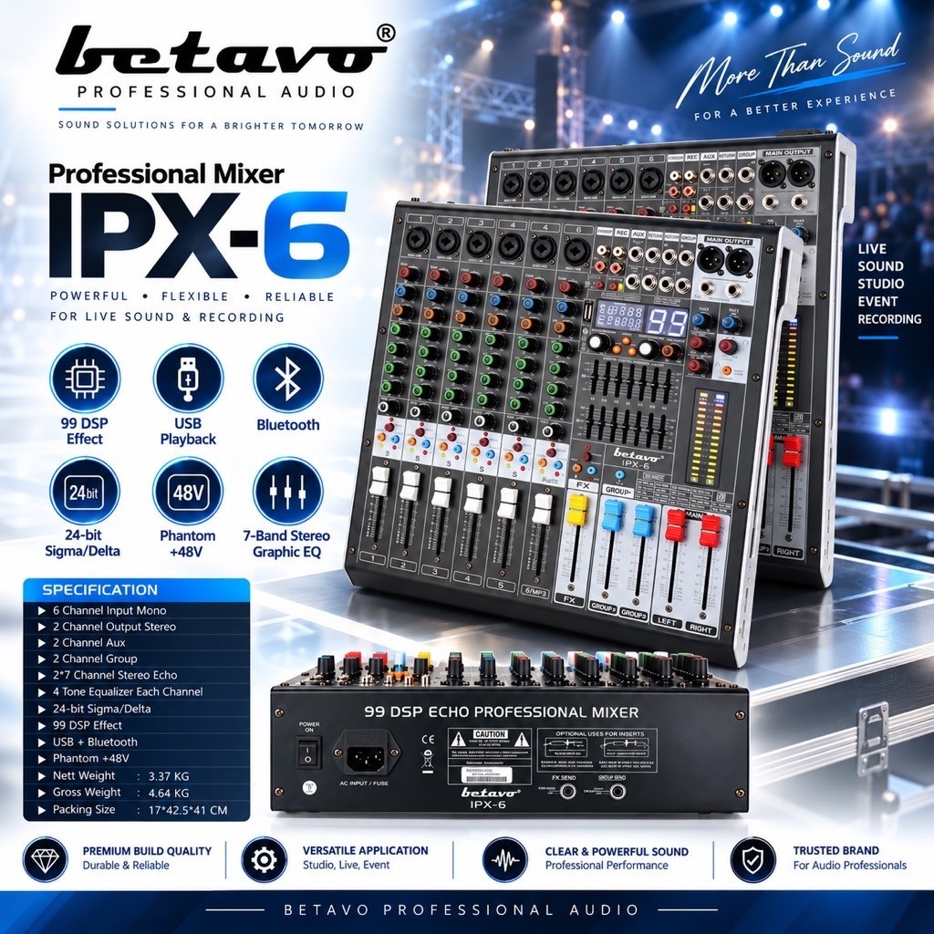 Betavo Mixer IPX 6 Professional Mixer
