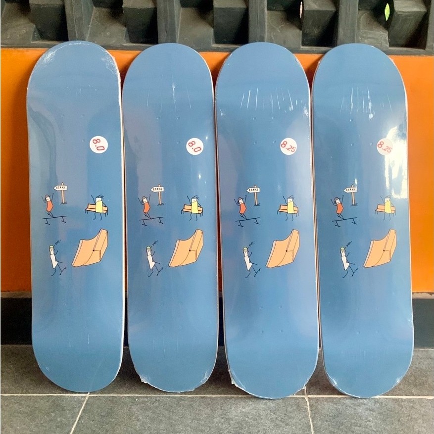 Etaks Deck Skateboard Doodle by Jebrak (No Griptape)