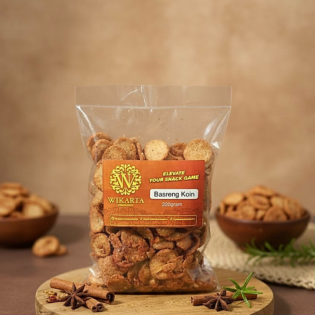 SOSIS GORENG SOSRENG sosis goreng pedas sosis coin gurih enak renyah snack kiloan 220gram snack kilo