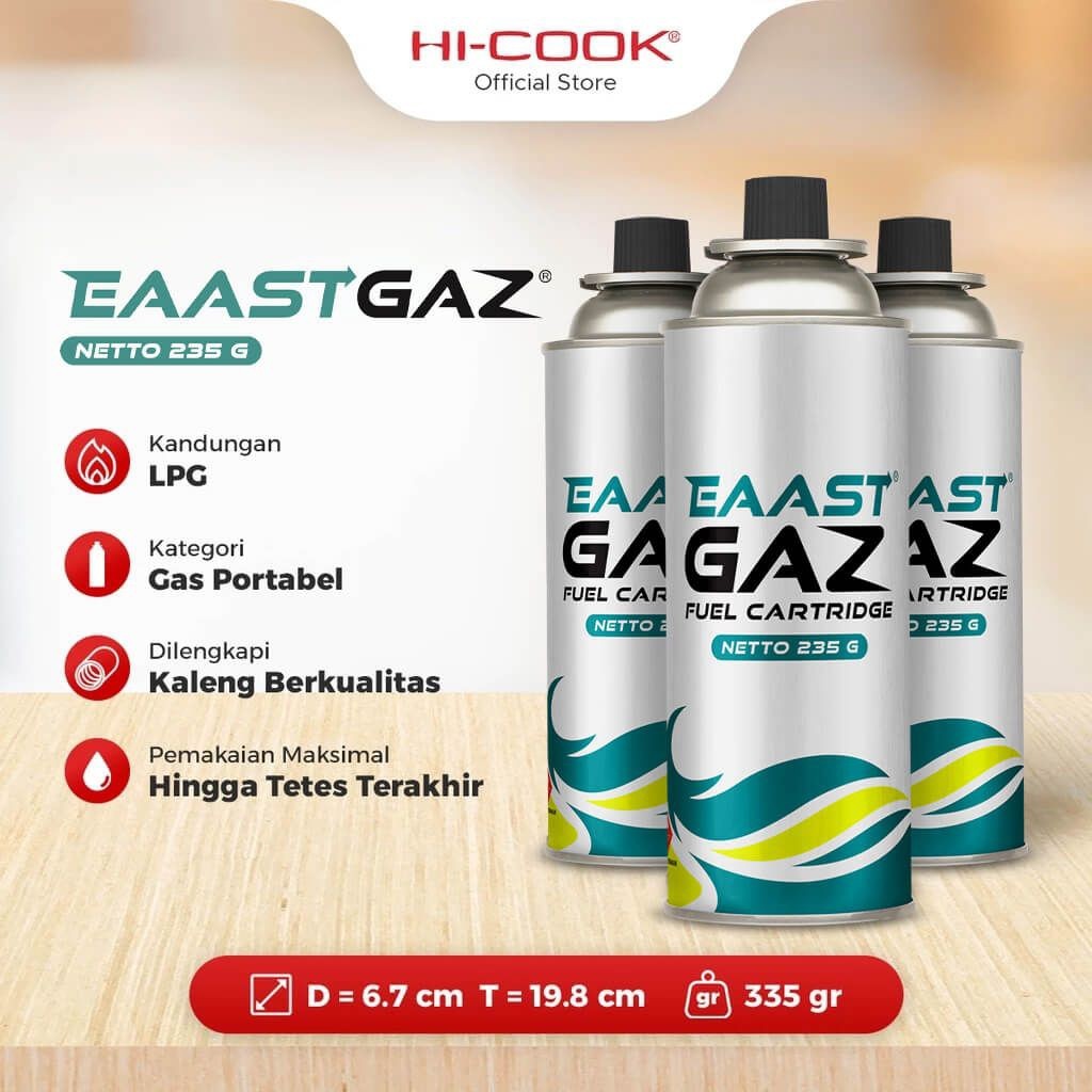 EaastGaz gas portable isi 235gr (by Hi-Cook)