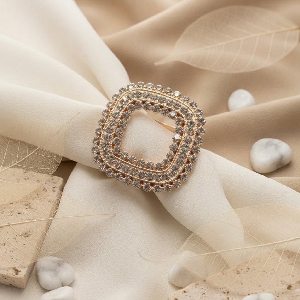 Ring Cincin Hijab / Ring Hijab / Ring Jilbab / Ring Kerudung / Ring Syal / Bros Cincin / Bros Wanita