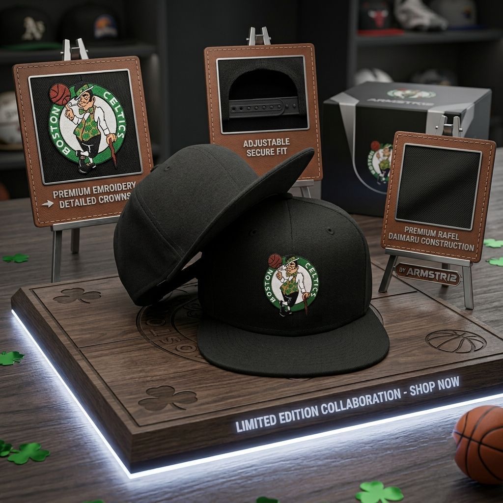 ARMSTR12 - TOPI SNAPBACK TOPI HIPHOP DISTRO LOGO CELTIC BISA COD