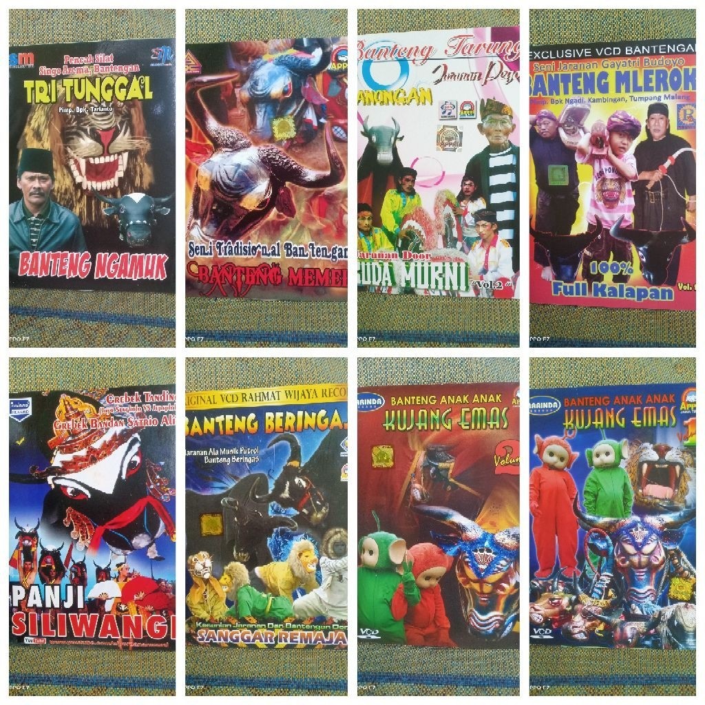 KASET VCD BANTENGAN 8 MACAM VOL 1 RANDOM