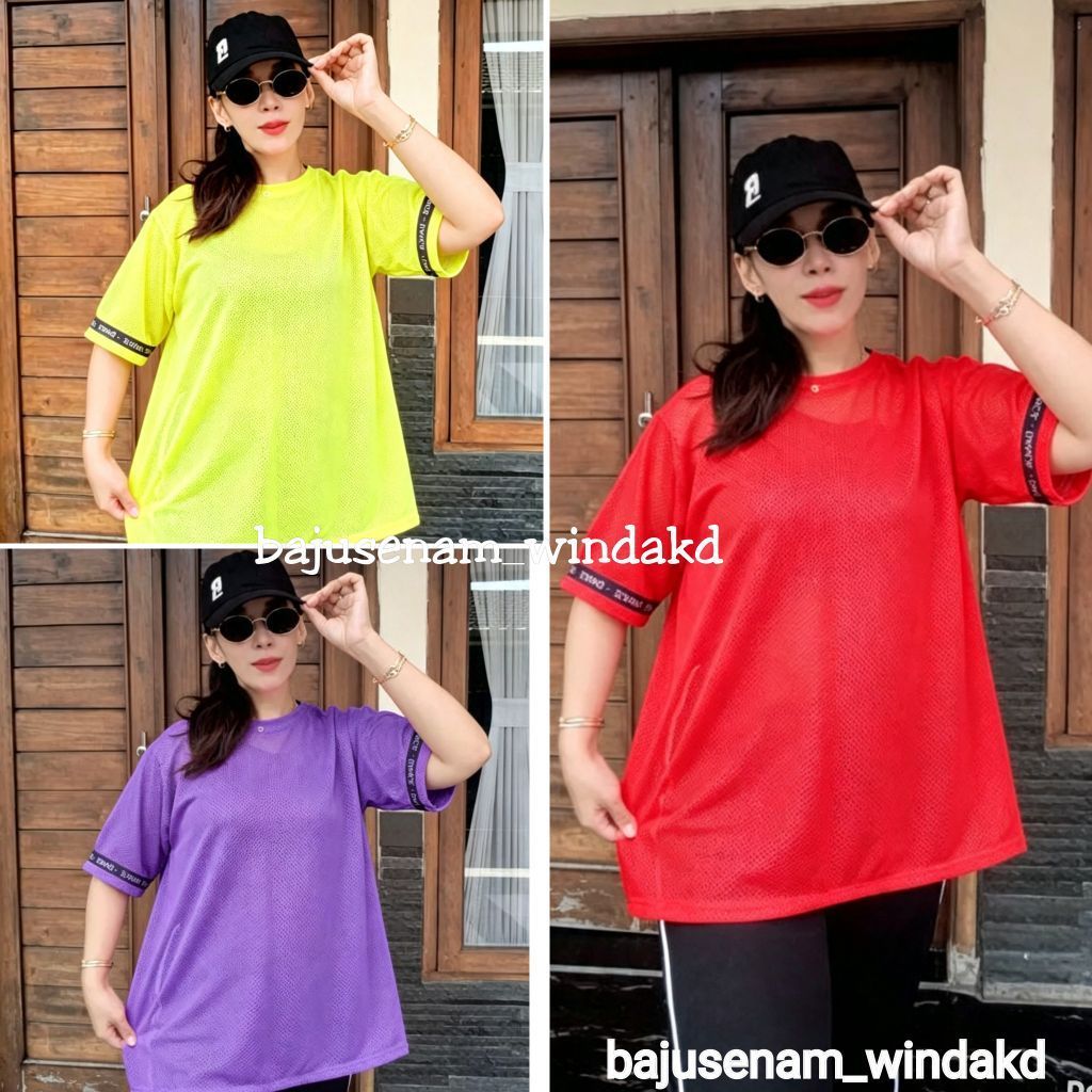 Baju Jala Oversize/Baju Senam Jala Oversize/Baju Olahraga Oversize