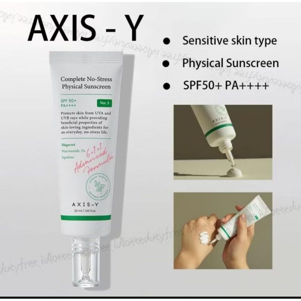 Star+ AXIS-Y Complete No-Stress Physical Sunscreen 50ml