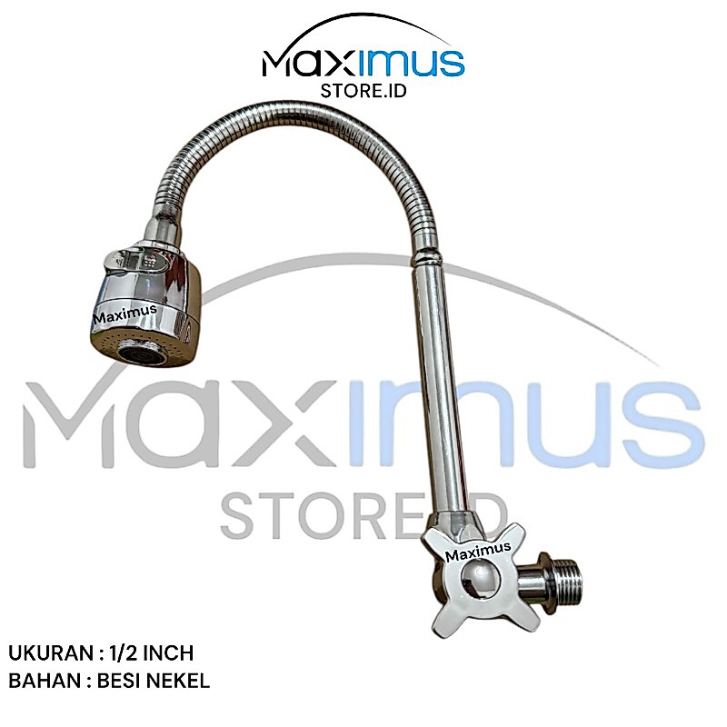 KRAN ANGSA FLEKSIBEL SINK DAPUR / KRAN CUCI PIRING / KRAN FLEKSIBEL SARIGAN BESAR JUMBO / KRAN DAPUR