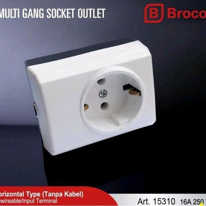 Stop Kontak Broco 1 2 3 4 5 6 Lubang Colokan Listrik Terminal Broco SNI