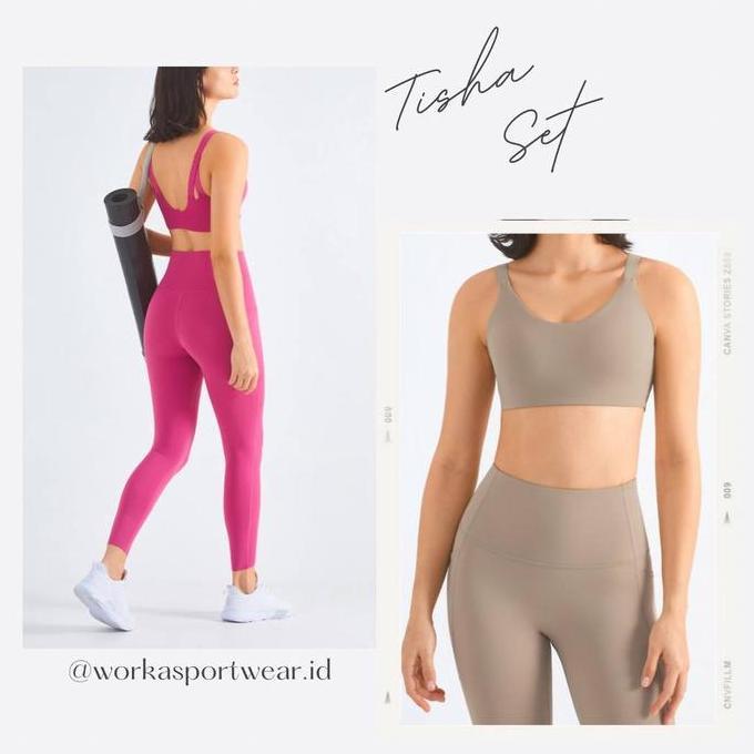 Tisha Bra Sportbra Legging Lycra - Lycra Fabric Sportwear