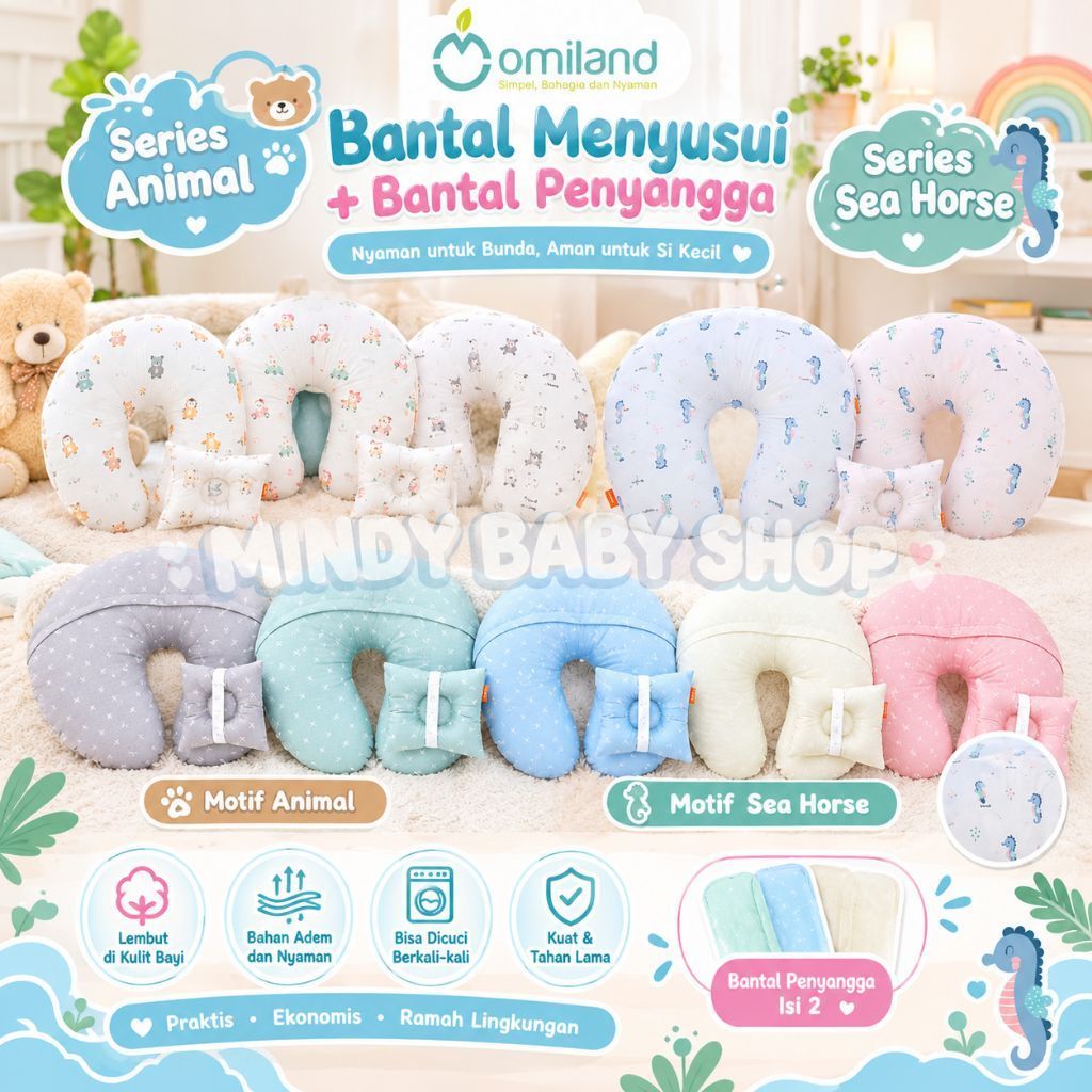 Omiland Baby Alpaca Penguin Race Champion Bantal Menyusui Sofa Anak Bayi Bahan Lembut