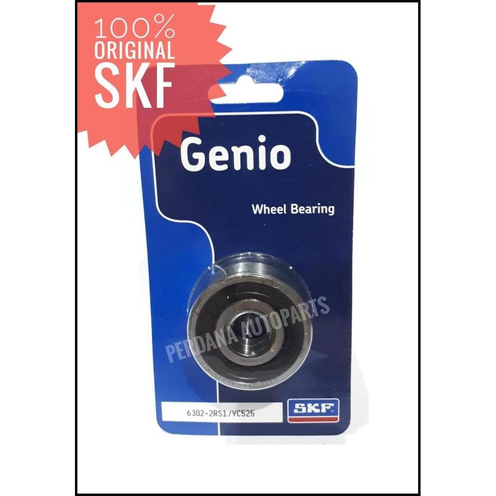 GRATIS ONGKIR LAHER BEARING RODA BELAKANG HONDA SUZUKI ASLI SKF 6302-Z X1 !!!!