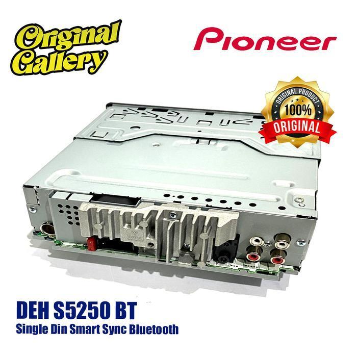 PIONEER DEH-S5250BT SINGLE DIN BLUETOOTH HEAD UNIT DENGAN SMART SYNC UNTUK IPHONE & ANDROID, DUAL BL