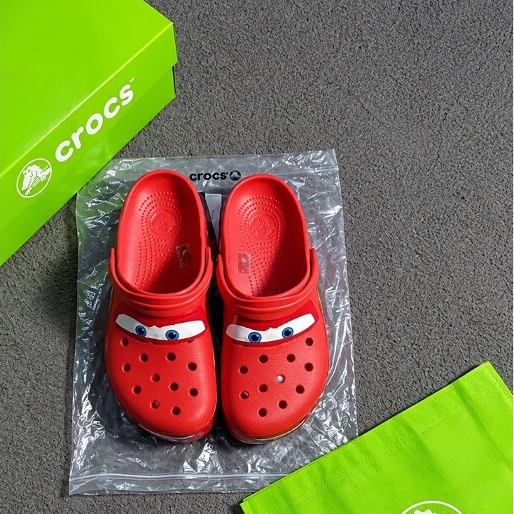 CROCS Sandal Preloved CARS McQueen Edition EUR 45 Baru Dipakai Sekali Kondisi Sesuai Foto