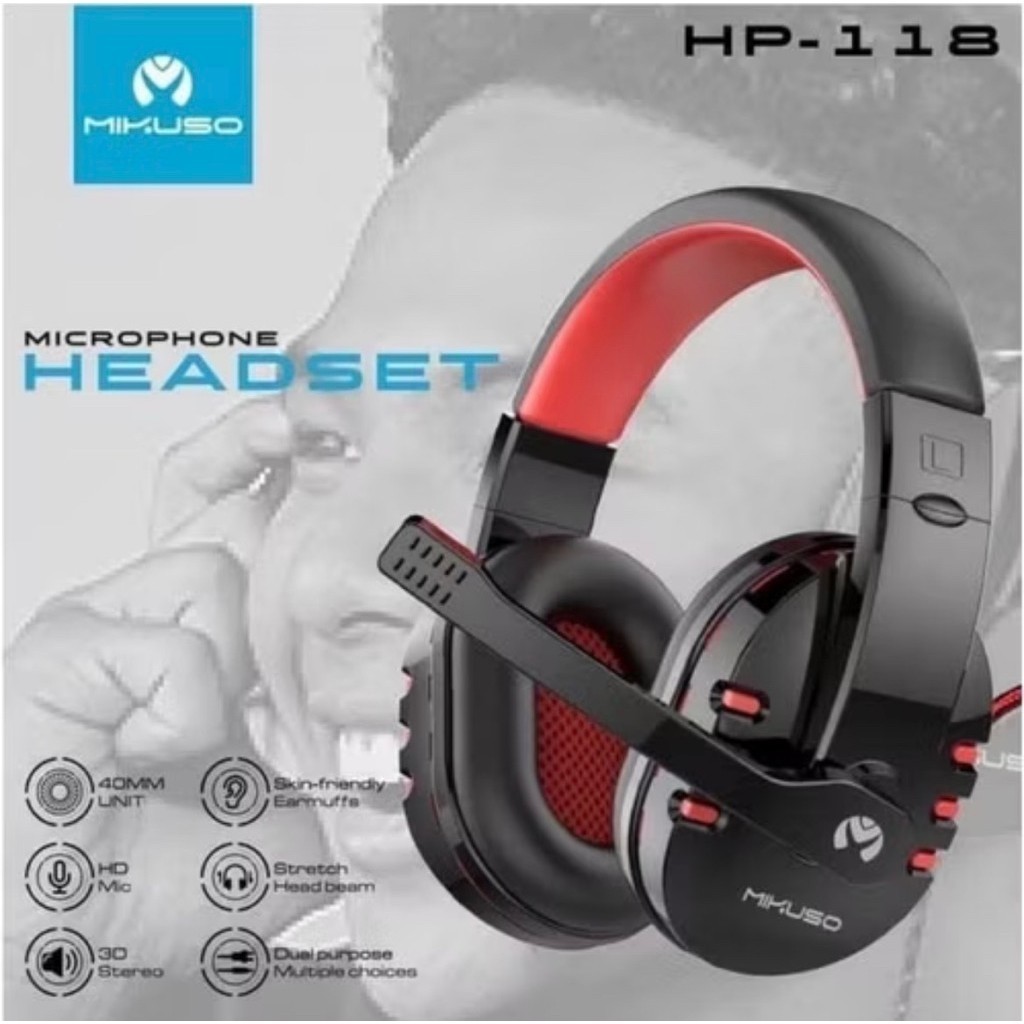 Headphone Gaming Mikuso HP-118