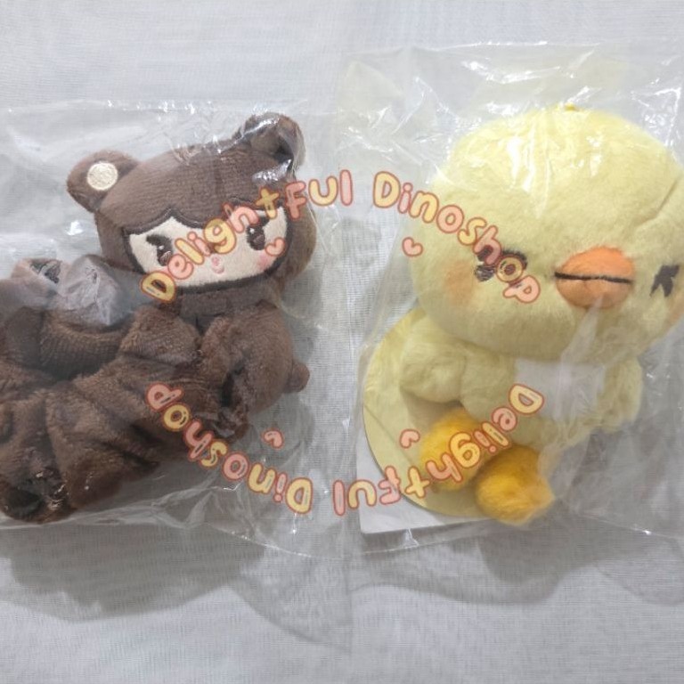 (READY STOCK)EXO KAI KAION OFFICIAL MERCHANDISE NINI BEAR SCRUNCHIE + EXO EXHORIZON MERCH MINI DOLL 
