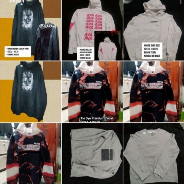 Hoodie Dan CN edisi Brand Murah - Zara, Gues, Pancoat, Discovery.