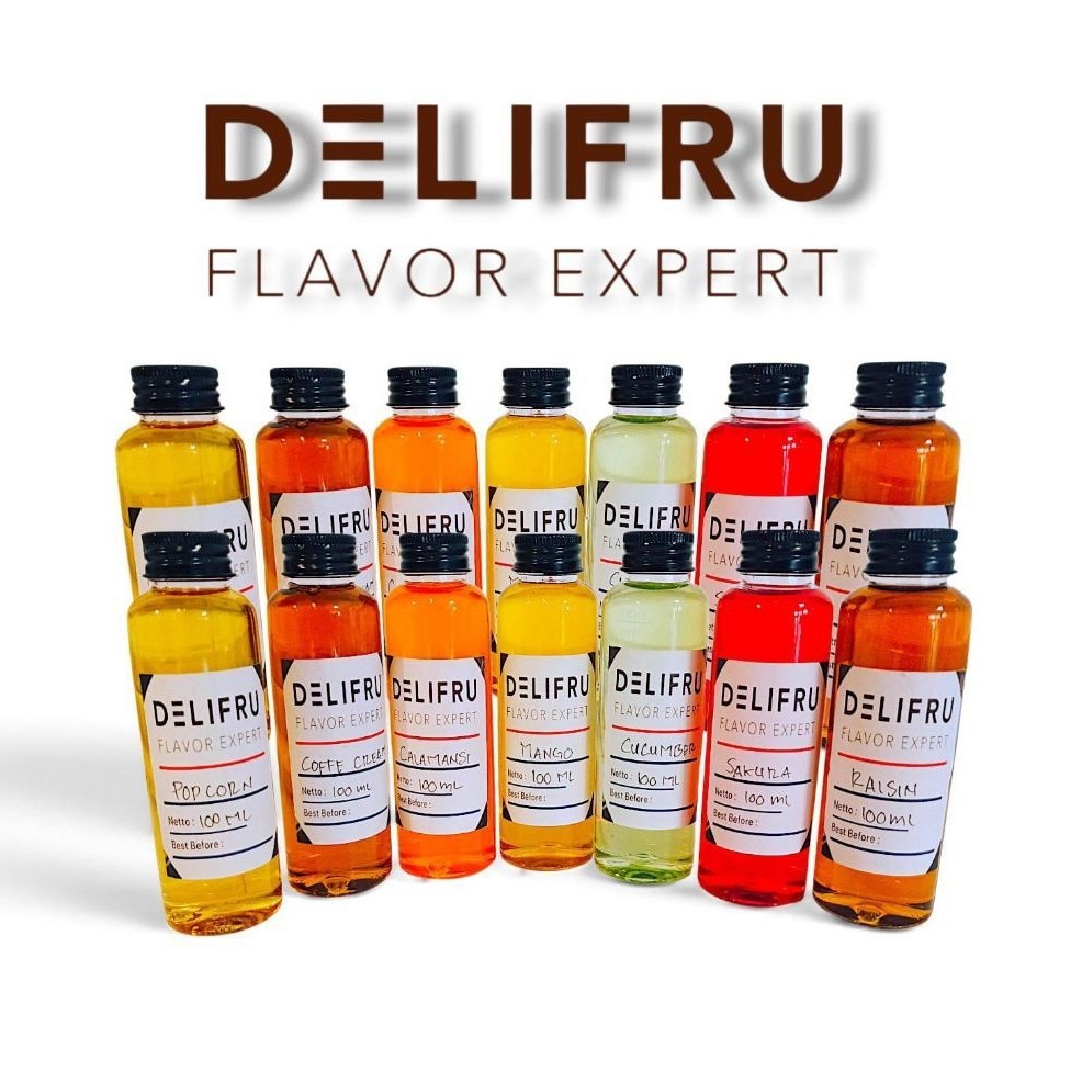 Delifru syrup sample / tester 100ml - all variant