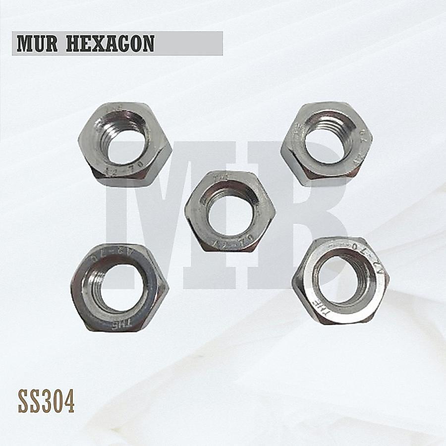 SS304 Mur M56 / Mur Stainless M56 / Hex Nut M56 SUS304 / A2-70