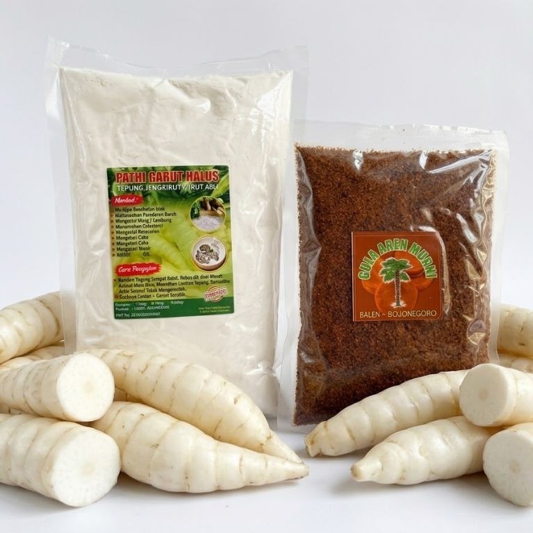 Bundling Tepung Pati Garut Halus dan Gula aren