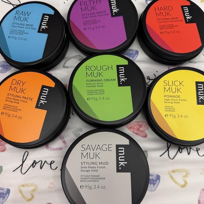 MUK slick muk 95g wax pomade high gloss finish strong hold