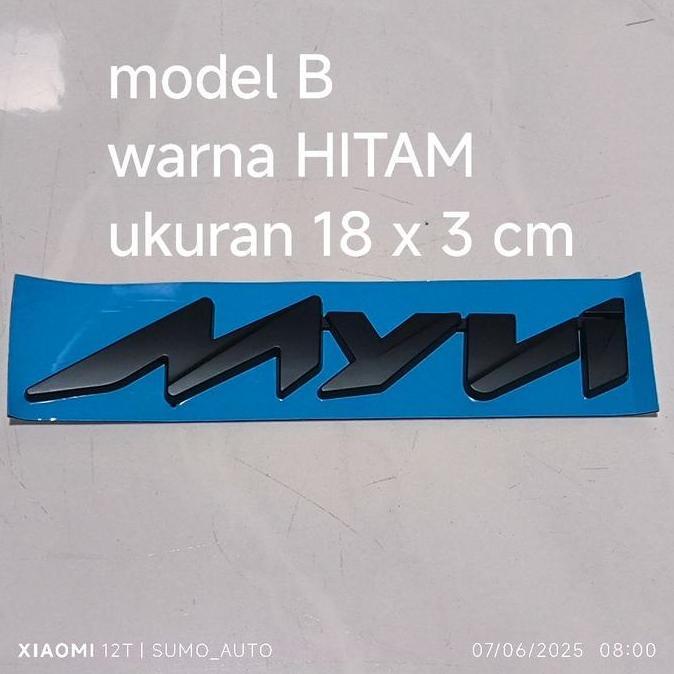 Otanshopsima - Emblem Tulisan Myvi Perodua Myvi Sirion Versi Malaysia