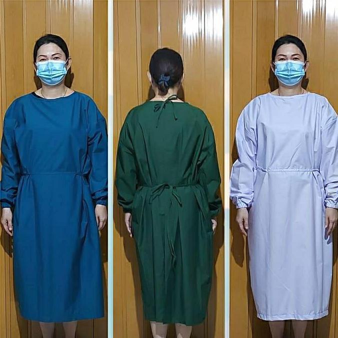 Surgical Gown Kain TC Reusable / Isolation Gown kain TC reusable