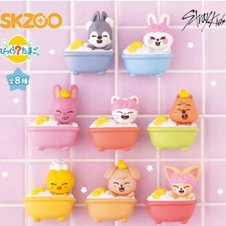 STRAY KIDS GASHAPON GACHAPON SKZOO SAUNA SKZOO PINCH CONNECT SKZOO BUBBLE BATH