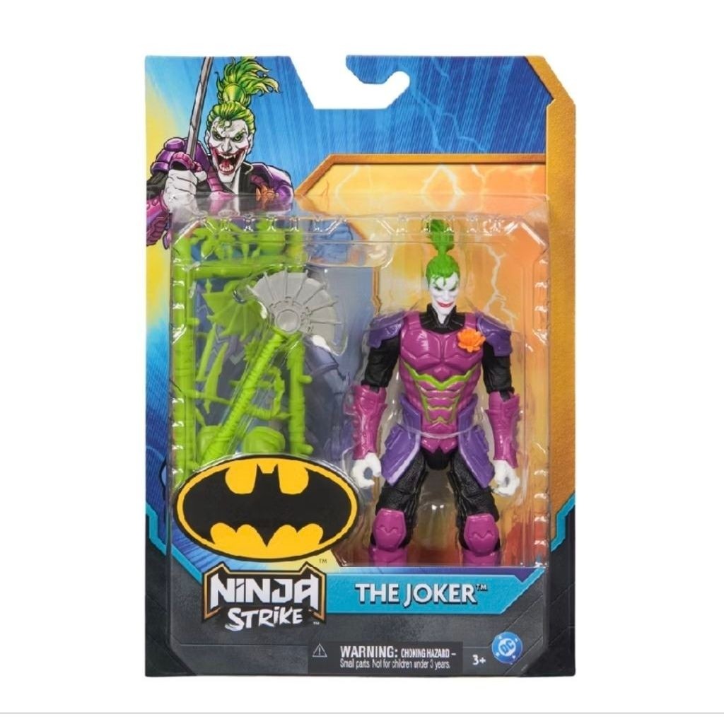 NINJA STRIKE THE JOKER MAINAN FIGURE ANAK BATMAN MAINAN KOLEKSI DC JOKER ORIGINAL SPIN MASTER