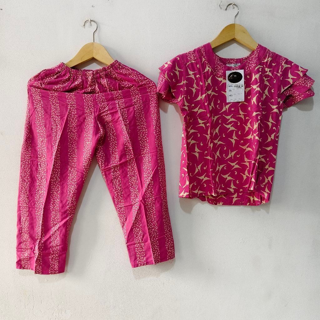 SETELAN BATIK LUZA ANAK  CELANA PANJANG / ONE SET ANAK BATIK LUZA  / SETCEL SPK ANAK BD by BATIK TUL