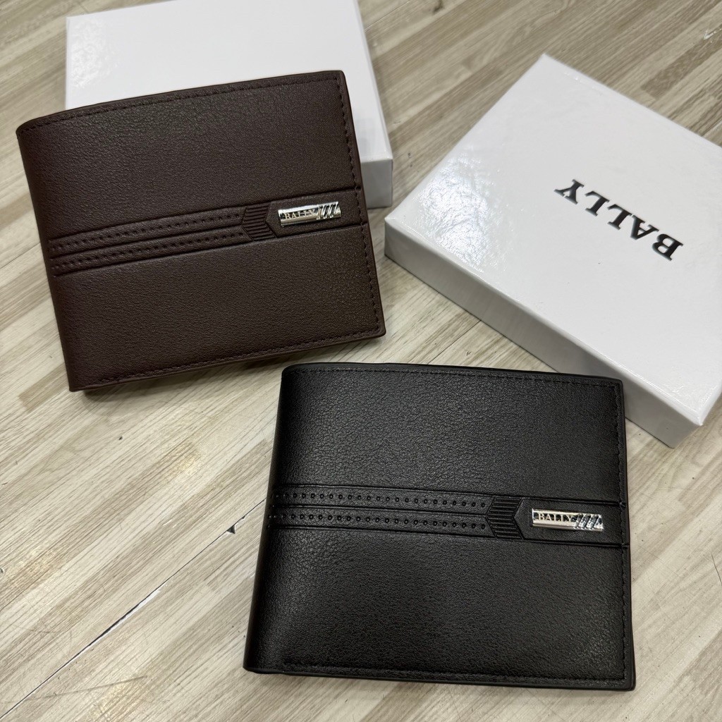 Dompet Pria Bally kulit dompet lipat pria