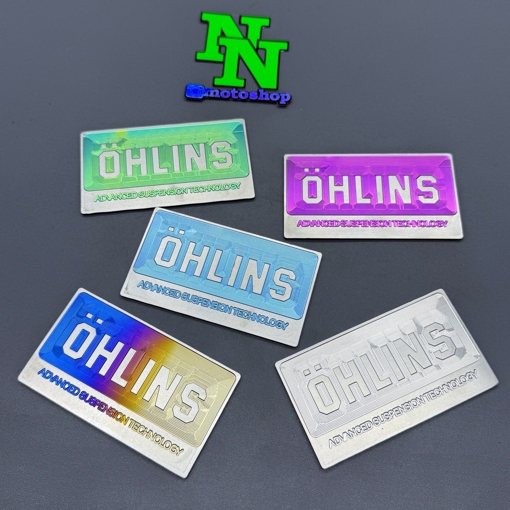 EMBLEM OHLINS HUGGER AIR BLADE TITANIUM VIETNAM
