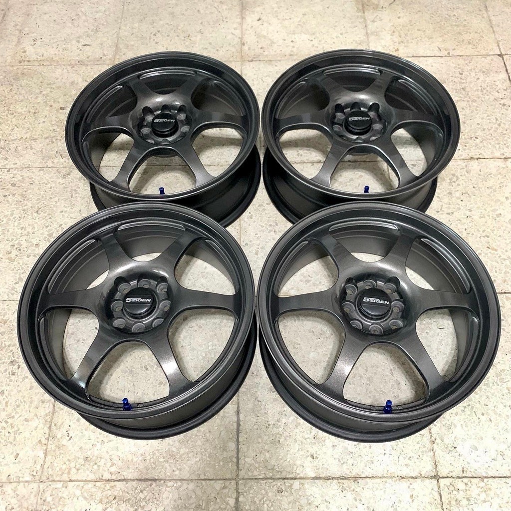 5zigen RSX6 Ring 17 4x100 4x114 Lebar 7 ET 42 R17 Velg Original Ori Japan Jepang JDM Rays Volkrays V