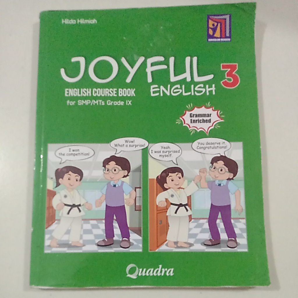 Joyful English 3 English Course Book for SMP/MTs Kelas 9/IX K-Merdeka - Quadra