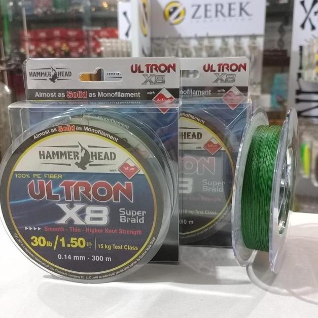 Senar PE ULTRON X8 Hammer Head Ultron 300 meter-Senar Pe x8