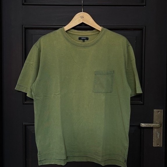 PRELOVED KAOS SPAO POCKET HIJAU