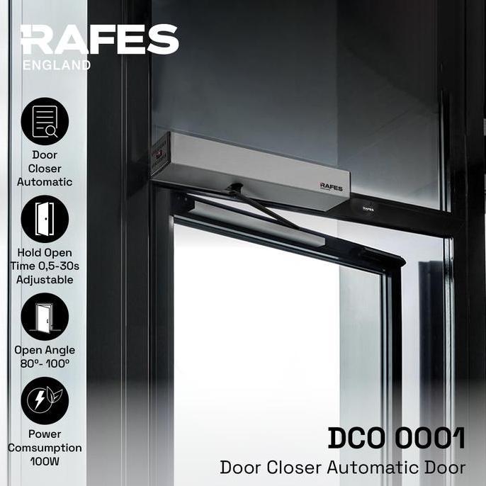 RAFES DOOR CLOSER AUTOMATIC DOOR - HOLD OPEN SYSTEM - DOOR WEIGHT 500KG - DCO 0001