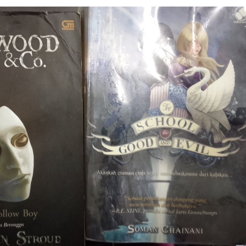 Novel Preloved Lockwood & Co dan School for good and evil Volume 1 bahasa indonesia
