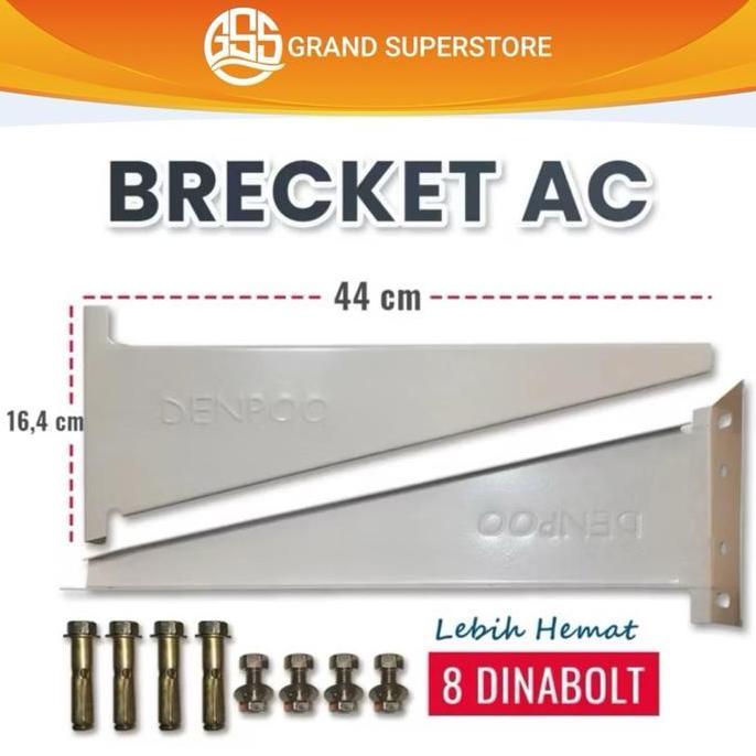 DR264 - Bracket AC Denpoo Outdoor 1/2 PK, 3/4 PK sampai 1 PK / Dudukan AC Outdoor Tebal Merk Denpoo