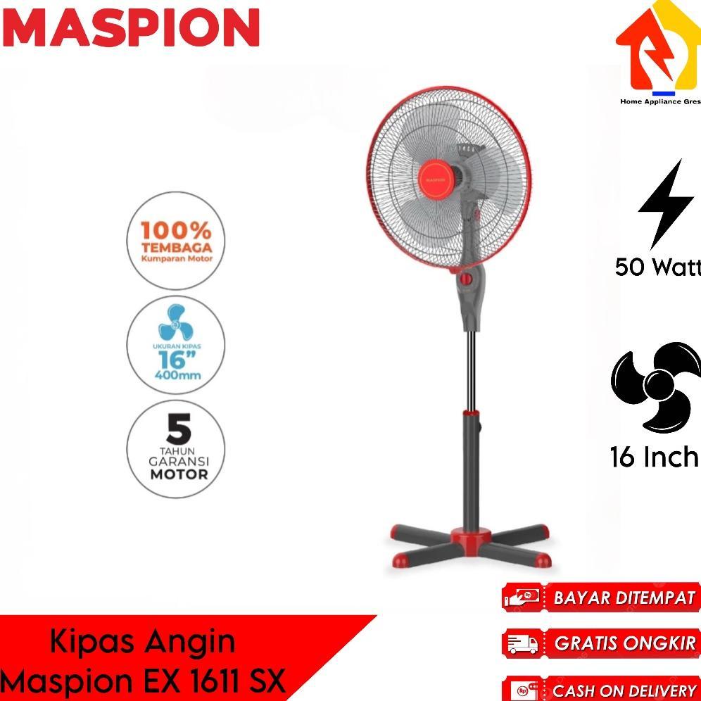 Kipas Angin Berdiri Maspion EX 1611 SX / Stand Fan Maspion EX1611SX