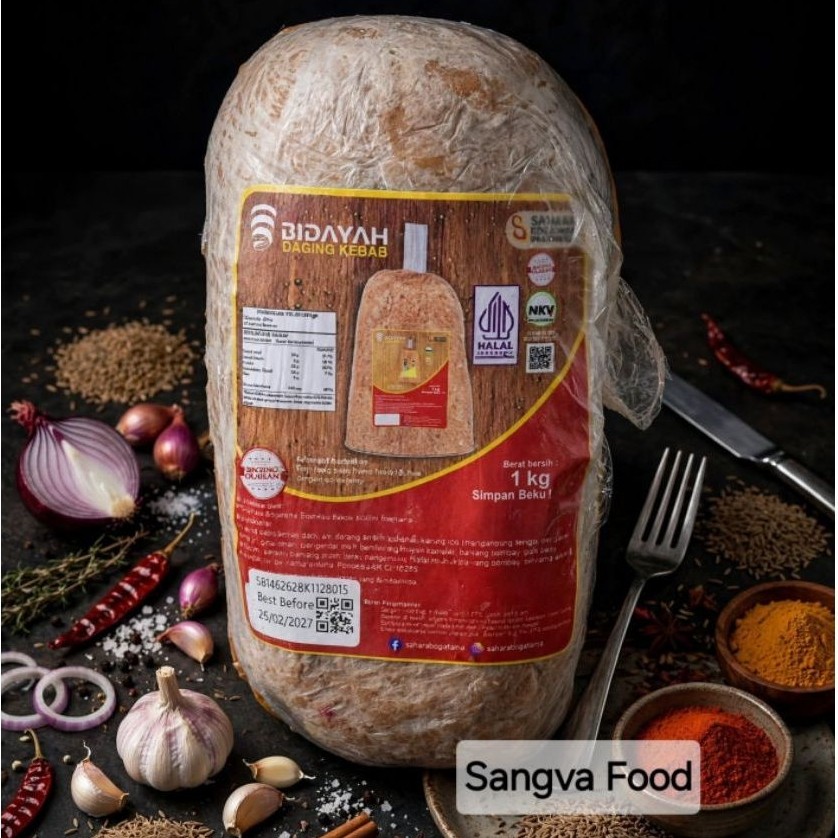 Daging Kebab Sahara Bidayah 1kg Daging Sapi Kebab