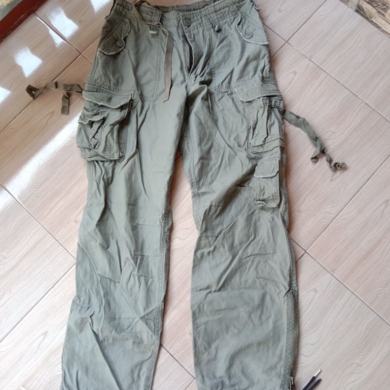 celana cargo multipocket
