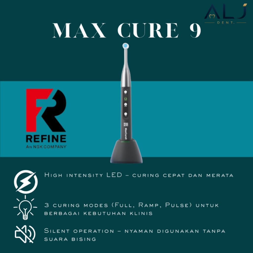 Light Cure 1 detik MaxCure9 Curing light