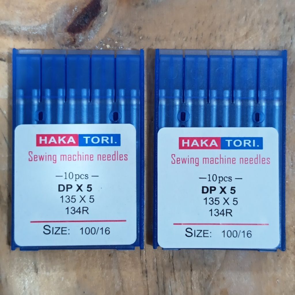 Hakatori Needles DPx5 100/16 no.16, Jarum Tajam, Kuat, Awet, Presisi/ Konveksional - Industrial