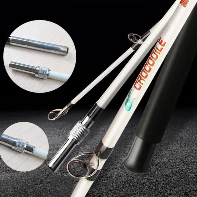 Joran Spinning Fiber Sambung Dua Drat Pengunci Sambungan Kuat 120 165 180 Max Drag 6Kg