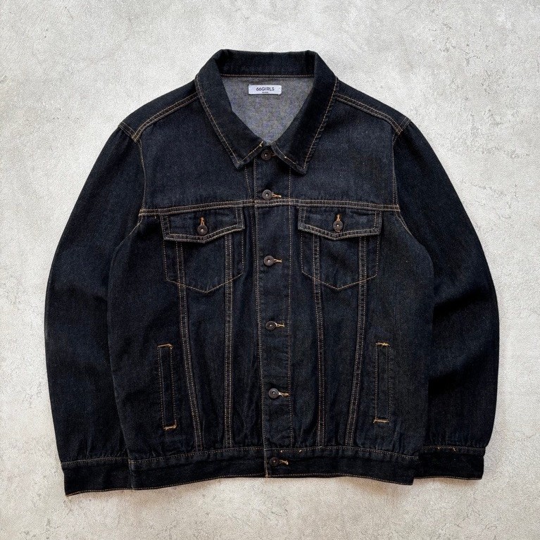 freebase trucker denim black type III